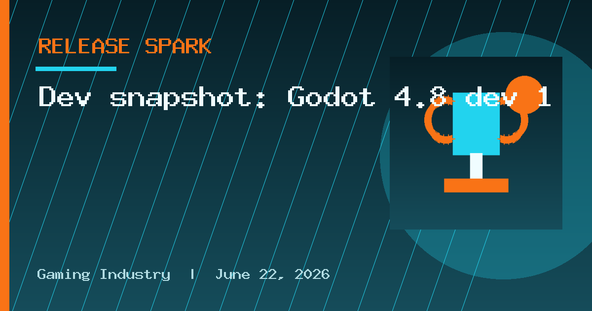 Dev snapshot: Godot 4.8 dev 1