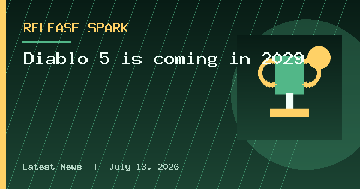 Diablo 5 is coming in 2029