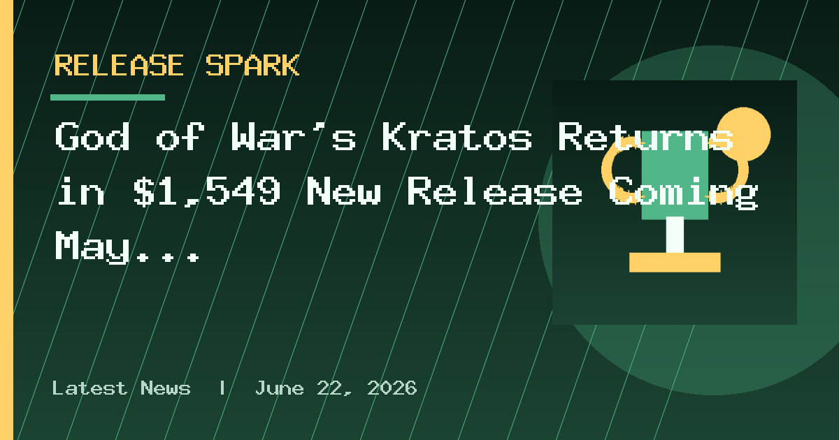 God of War's Kratos Returns in $1,549 New Release Coming May 2027