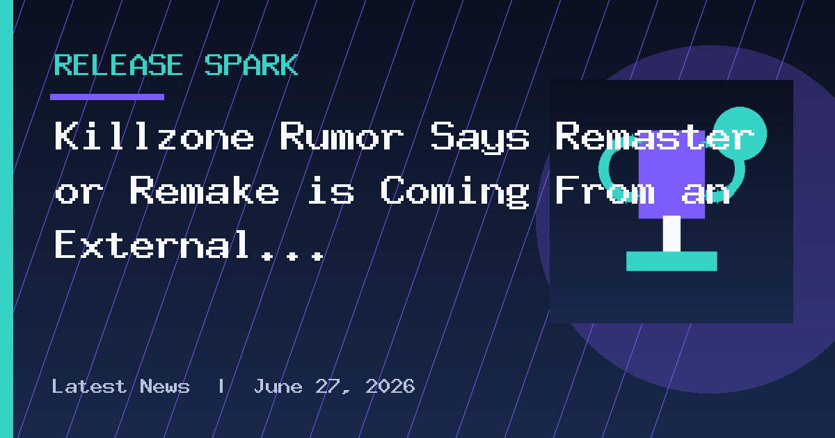 Killzone Rumor Says Remaster or Remake is Coming From an External Studio
