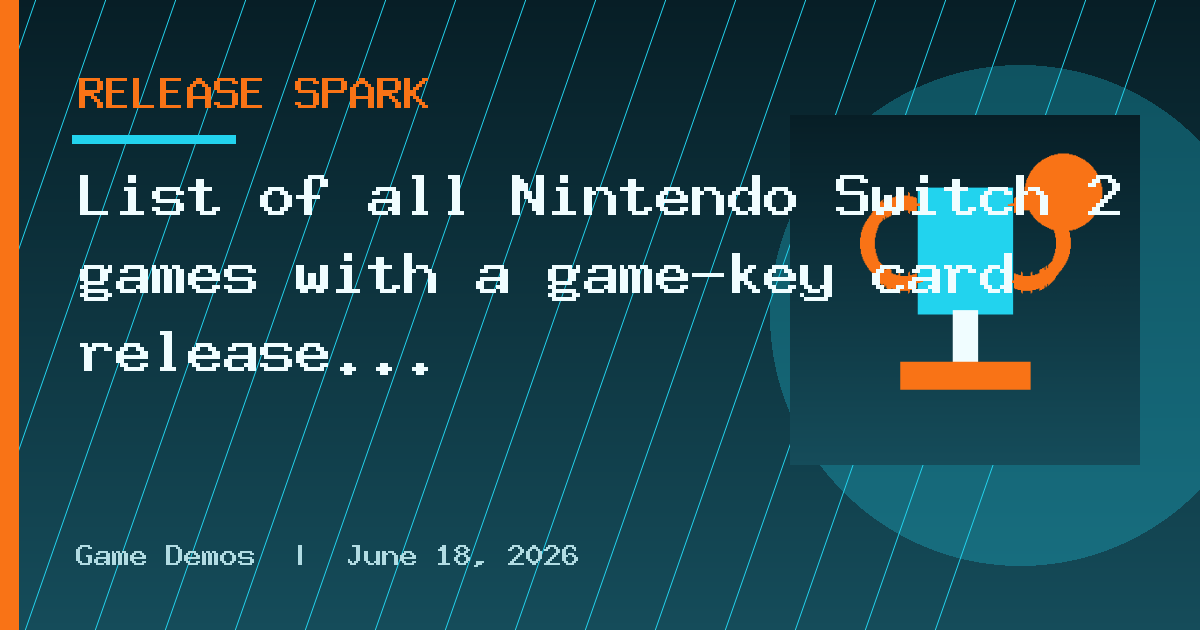 List of all Nintendo Switch 2 games with a game-key card release