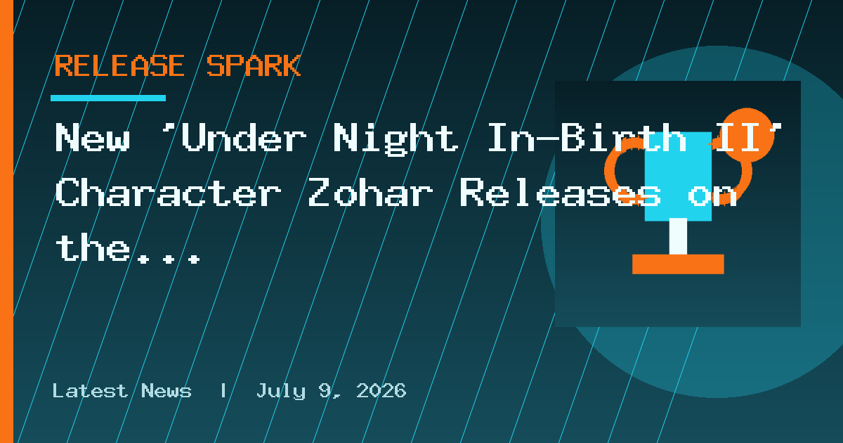 New 'Under Night In-Birth II' Character Zohar Releases on the 16th