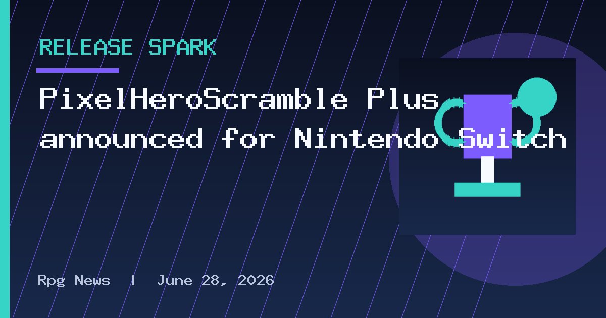 PixelHeroScramble Plus announced for Nintendo Switch