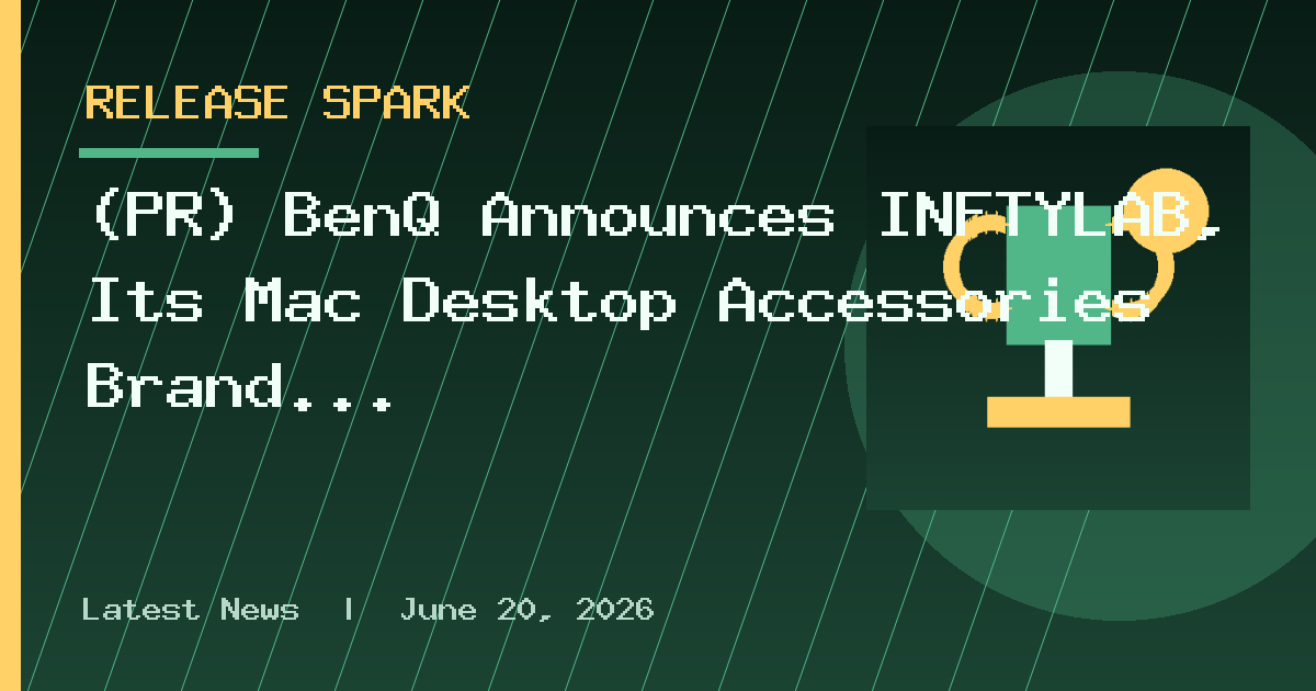 (PR) BenQ Announces INFTYLAB, Its Mac Desktop Accessories Brand