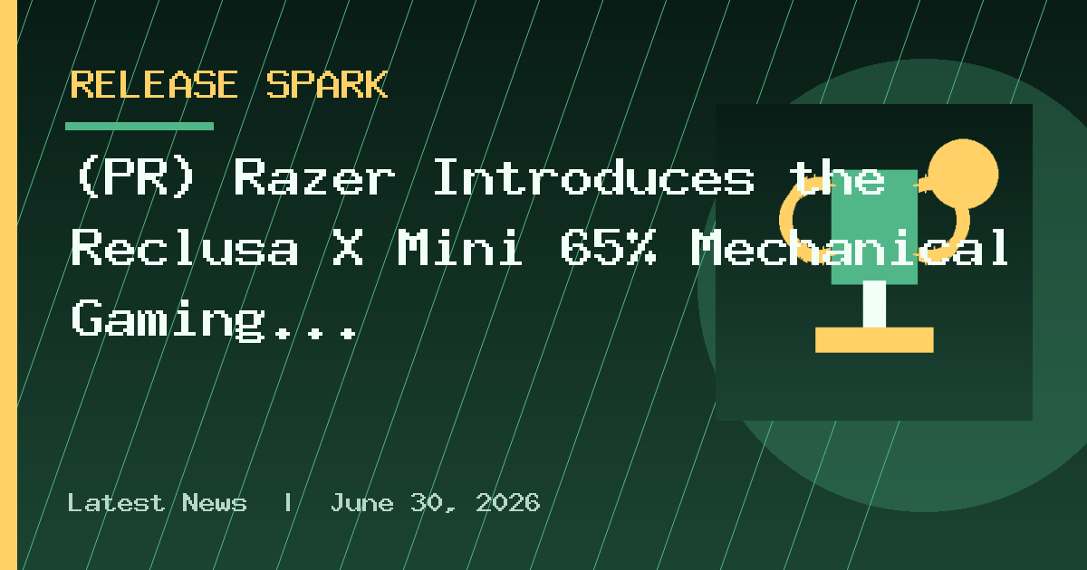 (PR) Razer Introduces the Reclusa X Mini 65% Mechanical Gaming Keyboard