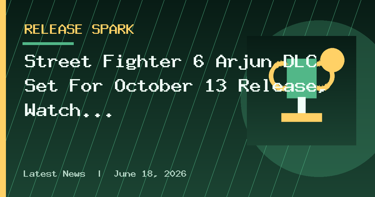 Street Fighter 6 Arjun DLC Set For October 13 Release, Watch The Gameplay