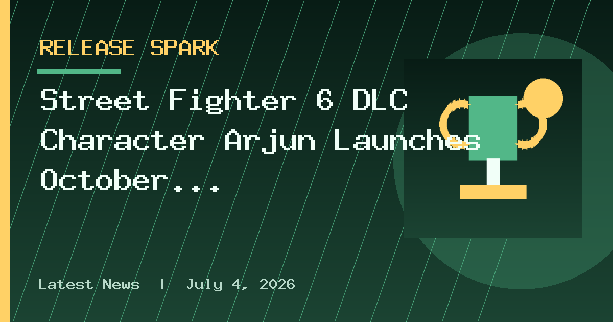 Street Fighter 6 DLC Character Arjun Launches October 13