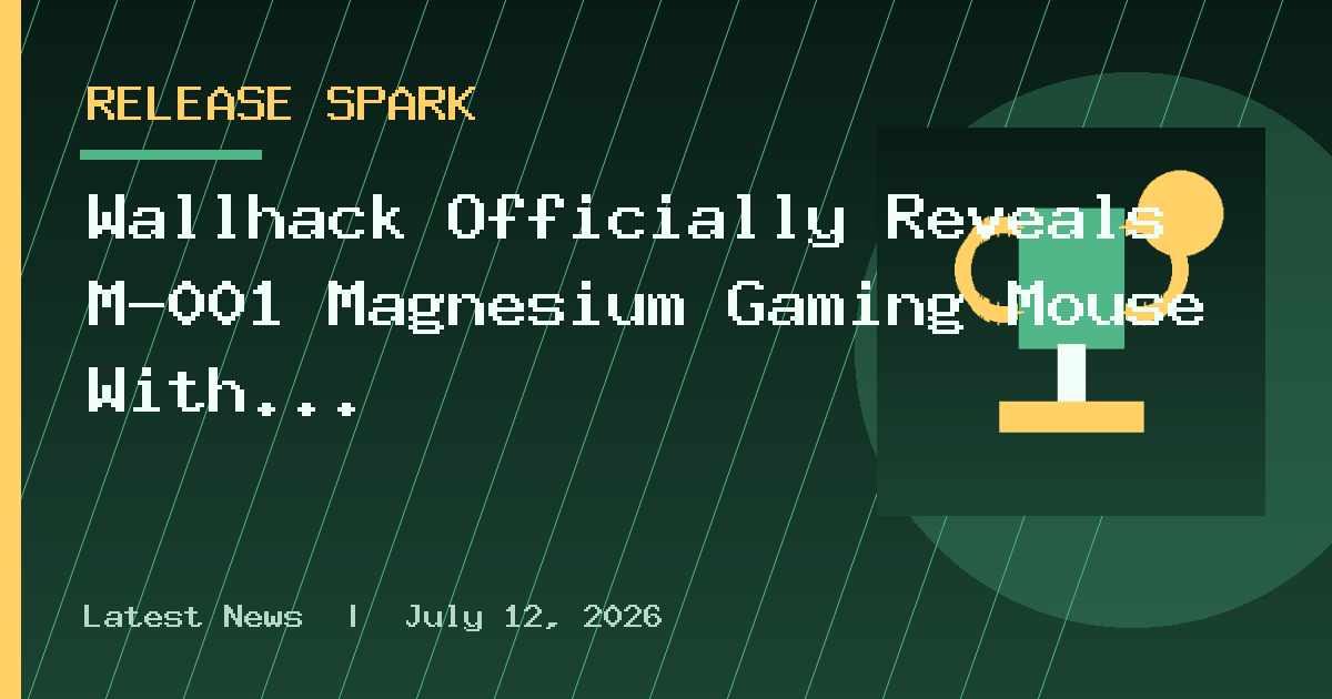 Wallhack Officially Reveals M-001 Magnesium Gaming Mouse With Hefty Price Tag